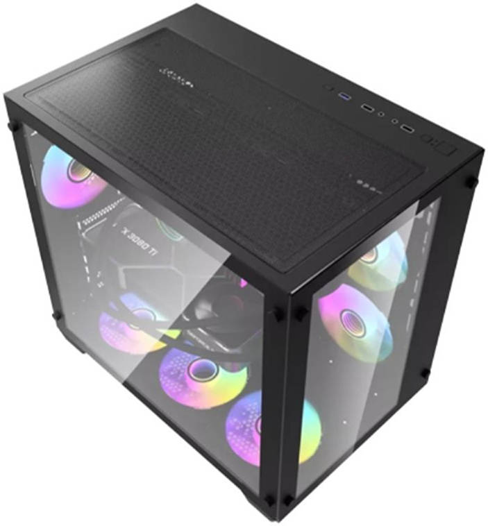 Darkflash C285 (ATX куб) + ARGB СЖО (360мм) + 6хARGB вентиляторов